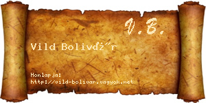 Vild Bolivár névjegykártya